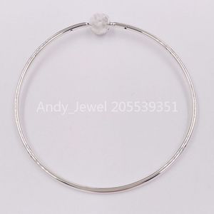 Andy Jewel 925 srebrne koraliki pandora me bangle urok pasuje do europejskiego pandora w stylu biżuterii Naszyjnik 598406C00