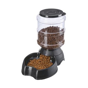 1Pc 3 8L Automatic Pet Feeder Dog Cat Drinking Bowl Large Capacity Water Food Holder Pet Supply Set Y200917281r