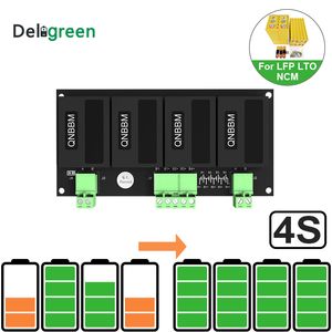 Qnbbm 4s 12V Balancer de bateria de lítio equalizador BMS para LIFPO4, LTO NCM LMO 18650 DIY Pack