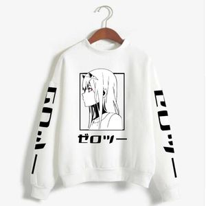 Harajuku 2020 franxx içinde sevgilim erkek kadın unisex hoodies tişörtü sıfır iki hoodie