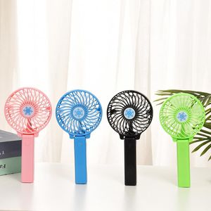 Rechargeable Fan Air Cooler Mini Operated Hand Held 1200mah Desk Pocket USB Portable Office Fan Party Favor HHF1744