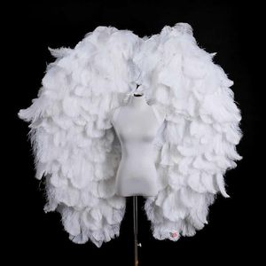 Alta qualidade de Luxo avestruz branco asas de penas ANJO Tapeçaria de moda Decoração do casamento Ornamento da Primavera Party Decor