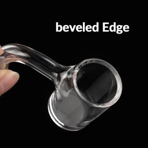 Neuer Stil Traceless Welding Smoking Quartz Banger mit 10 mm 14 mm 18 mm Gelenken abgeschrägter Kante Vollständig bearbeitete Dichtung Banger Nails für Glasbongs Dab Rig