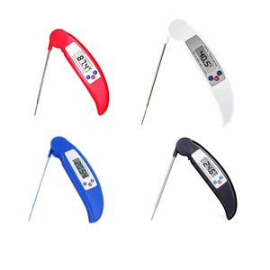 Digital LCD Food Thermometer Probe Folding Kitchen Thermometer BBQ Meat Oven Water Oil Temperature Test Tool