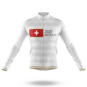 SPTGRVOスイス2020 PROチーム長袖サイクリングジャージーメンズ/女性自転車服MTBトップスバイクシャツ男Cyclist Outfit