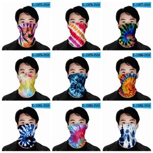 Máscaras Ciclismo Outdoor Tie-dye Máscaras Dust-proof face Escudo Sun Proteção lenço Magia Turban reutilizáveis ​​Rosto 32 desenhos BT466