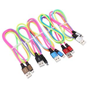 Type C Cables Micro USB Fast Charging Sync Data Cord 1M For Samsung Xiaomi HTC Android Phone Cable