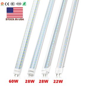 LED Rörljus 4FT T8 LED-lampor 18W 22W 28W Kallvit 5000K 6500K Super Bright T8 Tube 4fots LED Tube AC85-265V