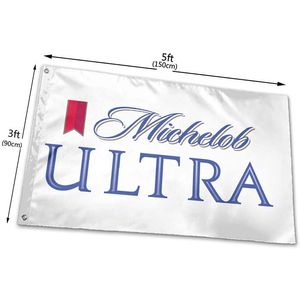 Michelob Ultra Bandeira 150x90cm 3x5ft Digital Printing 100D poliéster Outdoor Indoor Use Clube impressão de faixas e bandeiras Atacado