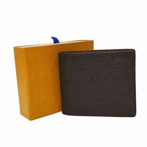 Portafogli corti da uomo di moda intera in pelle portamonete bifold porta carte portamonete borse da uomo con scatola 11CM299M