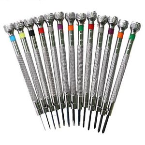 Repair Tools & Kits 0 6Mm-2 0Mm 13Pcs Watchmakers Screwdrivers Set Watch Glasses Flat Blade Assort Slotted Set Jewellers Wa1207I