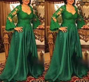 Setwell Sweetheart A-line Mother Of The Bride Dresses Long Sleeves Pleated Lace Appliques Floor Length Prom Party Gowns