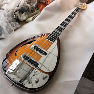 Özel Mağaza Hutchins Brian Jones Vox Vintage Sunburst Yarı Hollow Vücut Elektro Gitar Ücretsiz Kargo