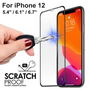 Curve Tempered Glass Screen Protector for iPhone 12 11 Pro XS XR MAX 7 8 Plus Scratch Resistant 9D Safe Film Guard