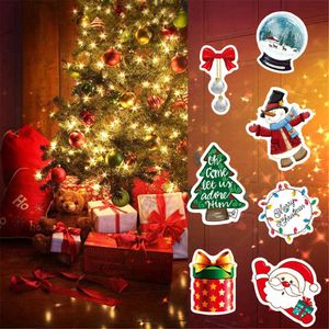 Xmas adesivos de presente para garrafas de água impermeável adesivos de Natal laptop bagagem bicicleta decalque graffiti patches 50 pcs / set ooa9070