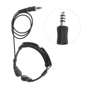 Telescopic Heavy Duty Tactical Throat Vibration Mic Headphone Headset Microphone NATO Plug for Walkie Talkie Radio