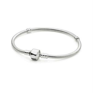 NOVO 100% 925 Sterling Prata Classic cabeça pulseira Limpar CZ encanto Bead ajuste pendant DIY Pulseiras A fábrica atacado 5 presente