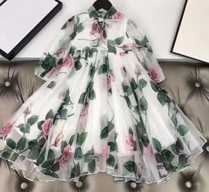 New Girls Dresses Children Children 의류 여름 봄 가을 소녀 레이스 공주 파티 드레스 드레스 드레스