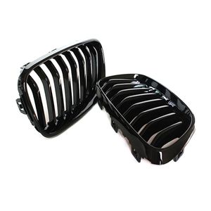 1 Pair Car Styling Kidney Black Replacement Grille For 2 Series F22 F23 2014+ ABS Racing Grilles