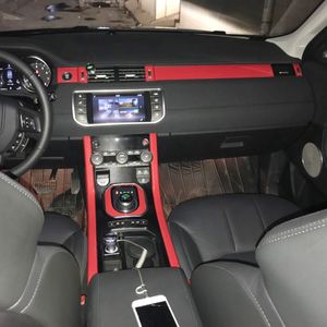 Dla Land Rover Range Rover Evoque wewnętrzny centralny panelu sterowania Ustanowiska naklejki z włókna węglowego naklejki