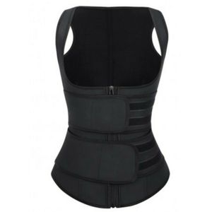 Neoprene Fabric Waist & Tummy Shapewear Fitness Sauna Sweat Bands Double Straps Corset Cincher Trimmer Girdle Back Support Slimming Body Shaper DHL