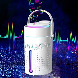 USB Air Humidifier Bluetooth Speaker Aroma Essential Oil Diffuser Electric Humidifier LED Mini Mist Maker for Home Office Car HHA1590