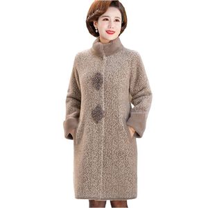 Autumn and Winter Women's outerwear Women warm Coats Loose Long Wool Coat Female fashion elegant overcoat