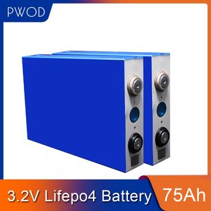 8PCS 3,2 V 75Ah LiFePO4 zelle Lithium-eisen phospha 12V 24V 48V batterie pack DIY für Motorrad Elektrische Auto motor batterien solar