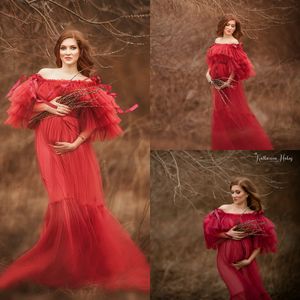 Женская одежда с плеча красный кимоно беременная вечеринка ночь ночь женские халат ночная рубашка PRODMAID Shawel 2021 новый