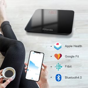 Freeshipping Body Weight Scale Smart Electronic Digital Body Fat Bluetooth Weighing Scale Badrumskala BMI med app
