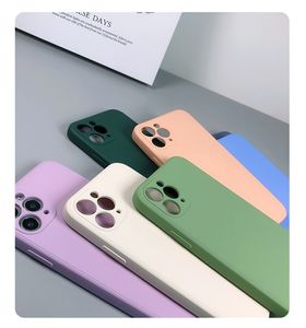 Magic Cube imitierte flüssige Silikon-TPU-Hülle mit gerader Kante für IPHONE 11 PRO MAX XR XS MAX X 6 7 8 PLUS 1000 TEILE/LOS CRexpress