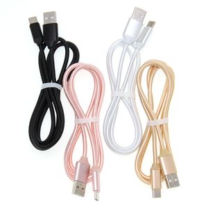 Cabo de carregamento rápido Micro USB Cabos tipo C de sincronização de dados 1M 3FT 25cm Cabo carregador de telefone para Samsung S10 S9 Plus Xiaomi Huawei P30