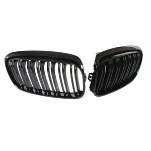 Pair Glossy Black Car Dual Line Front Grille Grills For 2 Series GT F45 F46 ABS Grill Coupe Convertible