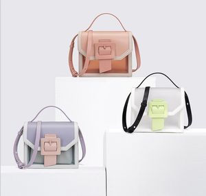 Moda Kadınlar Küçük Jöle Çanta Omuz Çantası Çapraz Vücut Çantaları Messenger Çanta Çanta Tote Çanta