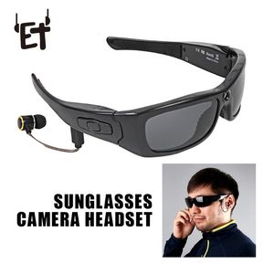 Wearable HD P Mini Camera with Bluetooth Sunglasses Music Player Video Recorder DV Camcorder for Outdoor Cycling