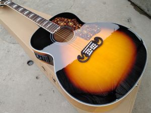 Top quality solid spruce J200 Acoustic guitar Tortoise Pickguard Maple body J200vs guitarra