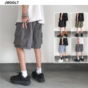 Verão New Streetwear Moda Nova Shorts Corte Cintura Casual Mulit Pocket Harem Black Exército Verde Carga Canhões Curtos