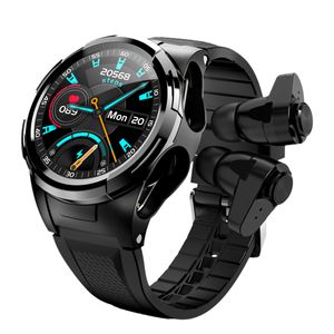 Worldfirt Smart Watche Wirele Bluetooth hörlurar TW HiFi Earphone Sport Fie Watch+ Ear men med blod syre Preure hjärtfrekvens för Andorid io