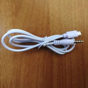 3,5 мм стерео штекер мужчина к микросхему USB 5pin мужской адаптер преобразователь аудио кабель белый 80см