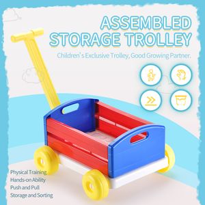 kids block trolley
