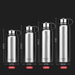 Amazon Outdoor Jogging Sport Izolowane Thermos Butelki Kolby Próżniowe Double Wall Space Butelka wody pitnej ze stali nierdzewnej