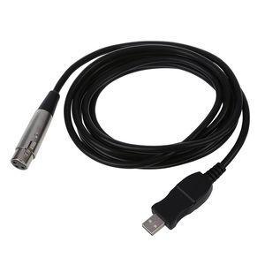 USB maschio a 3 pin XLR femmina microfono MIC o cavo di collegamento