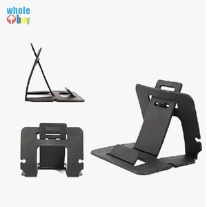 Wholesale Candy Color Phone Holder Stand Plastic Folding Dual Mobile Phone Universal Bracket For Samsung Huawei HTC Card Stand 1000pcs/lot