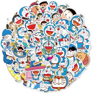 50pcs/set Doraemon anime Small waterproof sticker for laptop pc case bicycle Suitcase Luggage Skateboard car stickers
