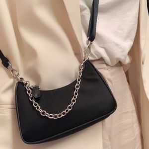 Wholesale nylon satchels resale online - Desiigner Mini nylon handbags shoulder bag pouch Hobo purse women Cross Body bags women messenger lady satchel canvas chain crossbody reedition pounch kids