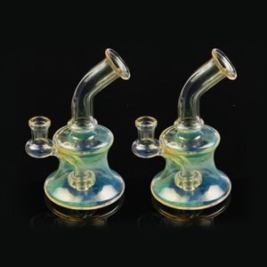 Cam Bongs Renkli Kalın Balmumu Su Borusu Gericilik Mini Dab Tutlu Teçhizatlar 14mm kaselerle fit Quartz Banger