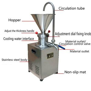 Industriell jordnötssmör kolloidkvarn slipning sesam jordnötssmör gör maskinbearbetning tomatpasta jordnötssmör kvarn
