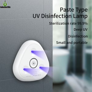 三角形の3LED UVCランプミニ紫外線サニタイザーUSB UVのステルライザーランプ携帯用茎の紫外線紫外線消毒ランプ殺菌ライト