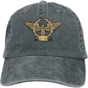 Capas de bola SPQR Unisex Macio Casquette Cap Vintage Basebol Ajustável