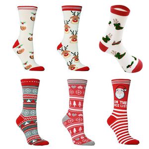 Personalidade Christmas Tubo Meias Decoração Decoração Decoração Dos Desenhos Animados Inverno Meias Quente Adulto Algodão Puro Stretch Socks
